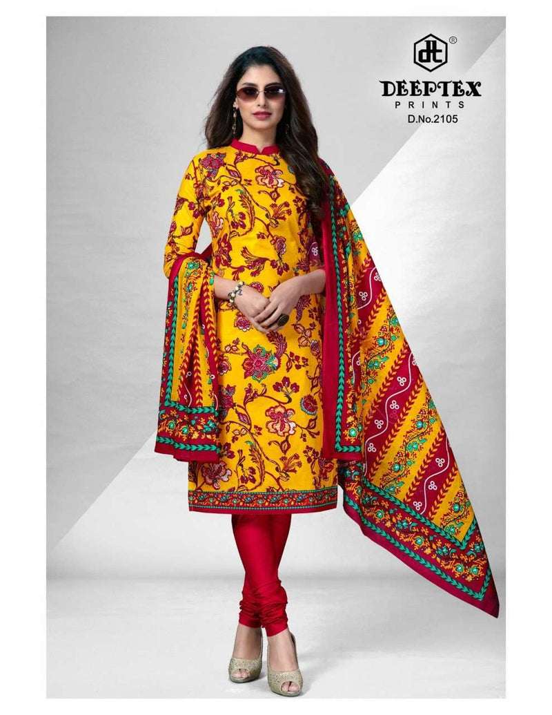 Deeptex Prints Chief guest 21 Cotton Printrd Dress