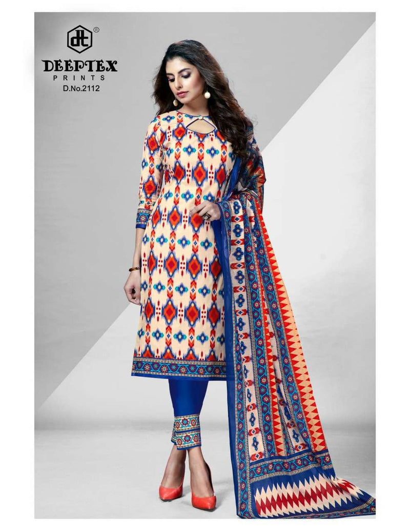 Deeptex Prints Chief guest 21 Cotton Printrd Dress