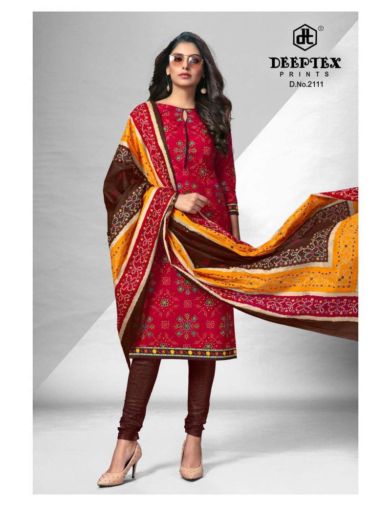 Deeptex Prints Chief guest 21 Cotton Printrd Dress