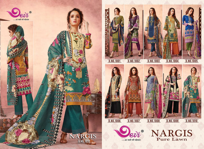 Devi Fashion Nargis Pure Lawn Casual Wear Salwar Kameez