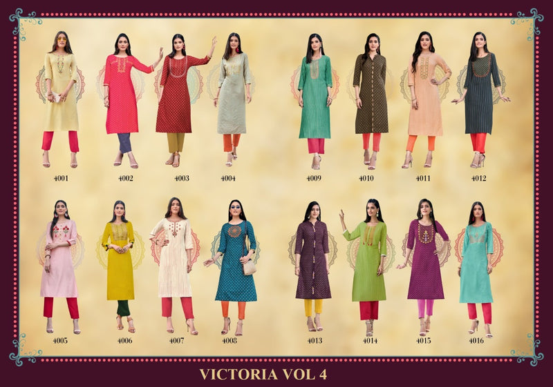 Diya Trends Victoria Vol 4 Rayon Print Stylish Designer Kurti