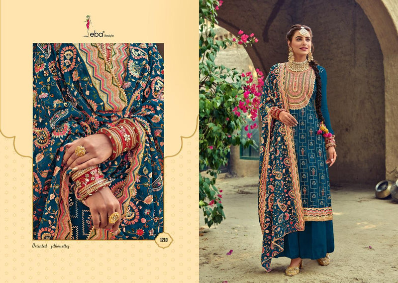 Eba Lifestyle Satrangi Special Georgette Pakistani Style Designer Wedding Wear Salwar Suits