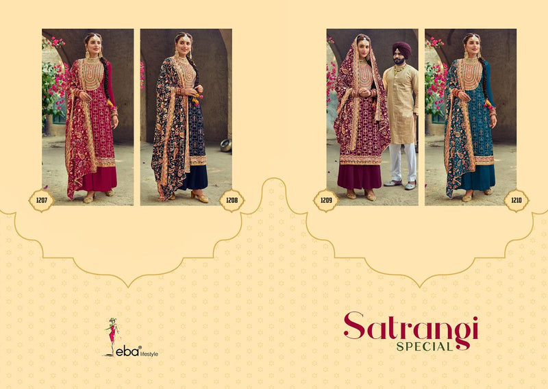 Eba Lifestyle Satrangi Special Georgette Pakistani Style Designer Wedding Wear Salwar Suits