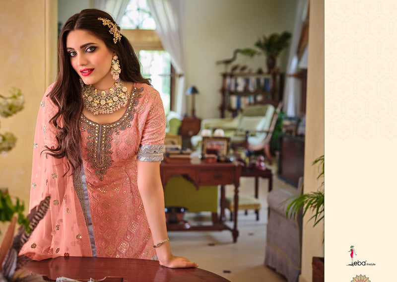 Eba Lifestyle Armani Faux Georgette Embroidered Heavy Work Salwar Suit