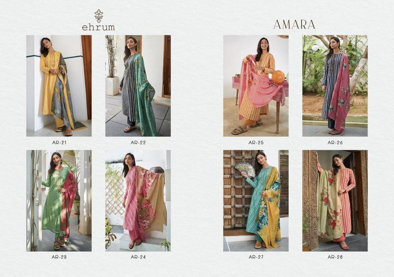 Varsha Ehrum Amara Cotton Printed Party Wear Salwar Suits With Beautiful Embroidery