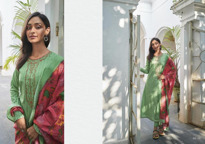 Varsha Ehrum Amara Cotton Printed Party Wear Salwar Suits With Beautiful Embroidery