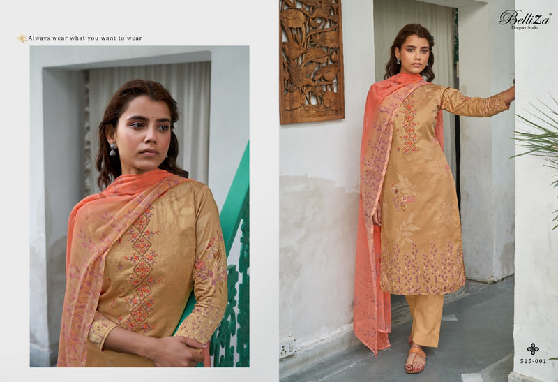 Belliza Designer Studio Ehsaas Pure Jam Cotton Print Fancy Festive Wear Salwar Kameez