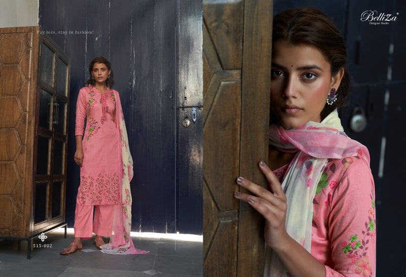 Belliza Designer Studio Ehsaas Pure Jam Cotton Print Fancy Festive Wear Salwar Kameez