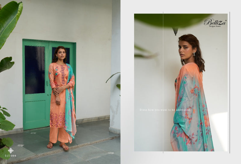 Belliza Designer Studio Ehsaas Pure Jam Cotton Print Fancy Festive Wear Salwar Kameez