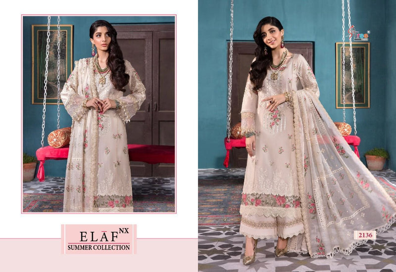 Shree Fabs Elaf NX Summer Collection Cotton Embroidered Pakistani Style Party Wear Salwar Suits