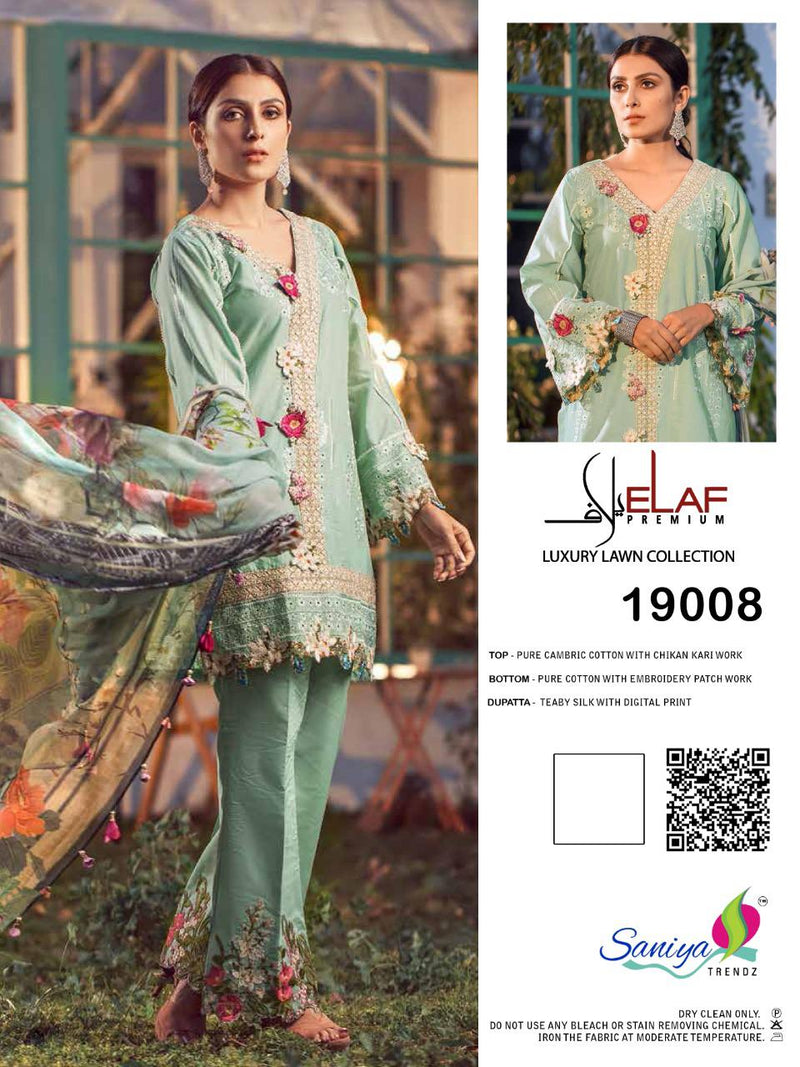 Saniya Trendz Elaf Vol 3 Pure Cambric Cotton Pakistani Salwar Kameez