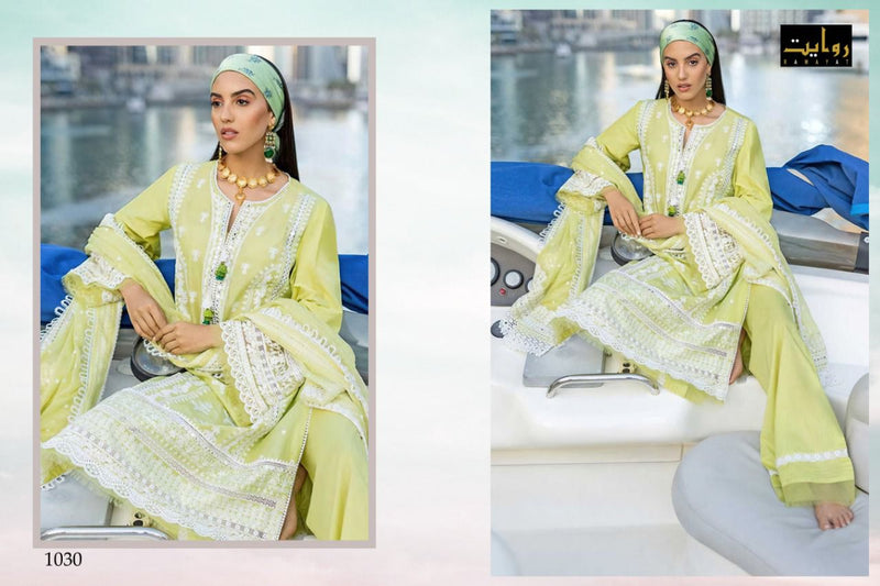 Rawayat Fashion Elaf Vol 5 Lawn Cotton Embroidered Pakistani Style Party Wear Salwar Suits