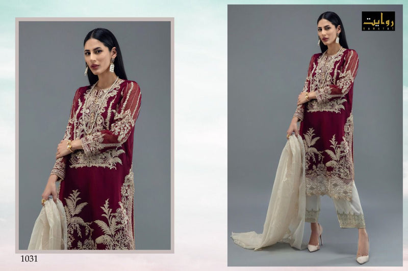 Rawayat Fashion Elaf Vol 5 Lawn Cotton Embroidered Pakistani Style Party Wear Salwar Suits