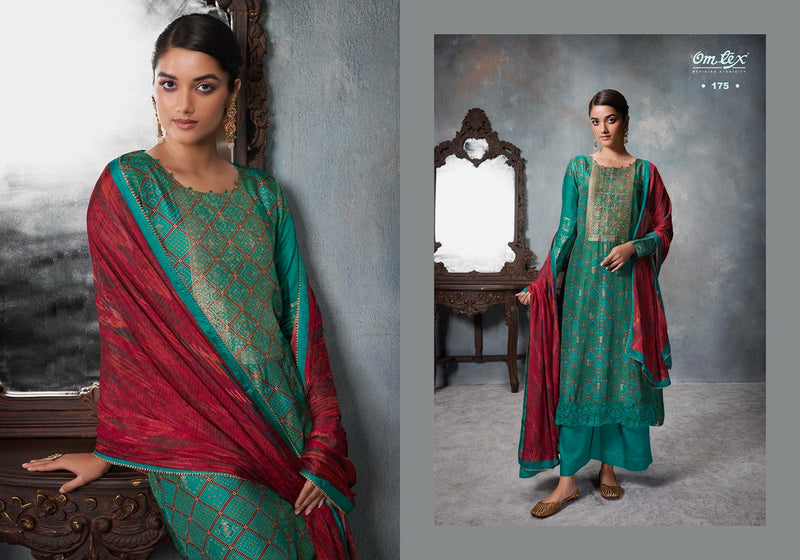 Omtex Elaina Jacquard With Heavy Embroidery Work Stylish Designer Casual Look Festive Wear Salwar Kameez