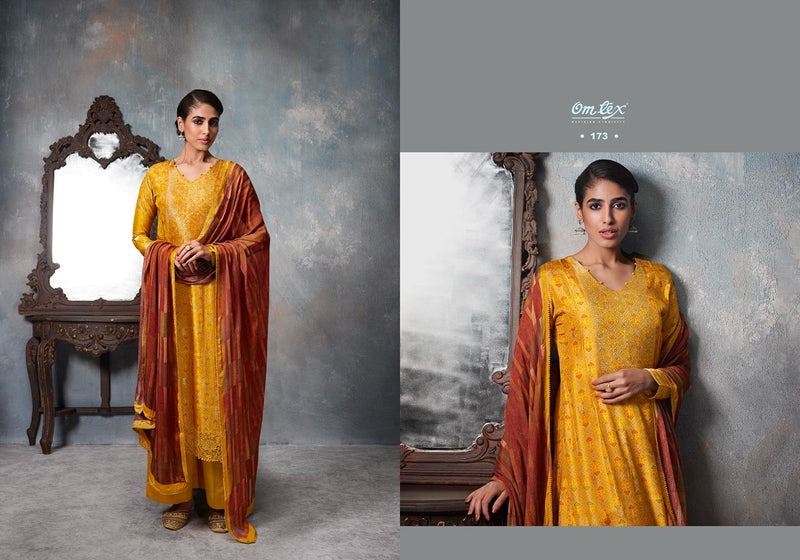 Omtex Elaina Jacquard With Heavy Embroidery Work Stylish Designer Casual Look Festive Wear Salwar Kameez