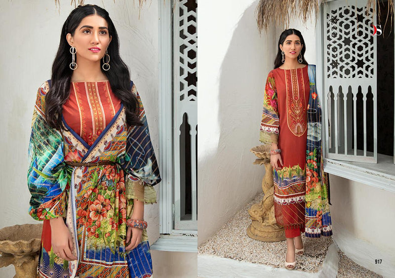 Deepsy Suit Elan Vol 13 Satin Silk With Embroidery Work Stylish Designer Pakistani Salwar Kameez