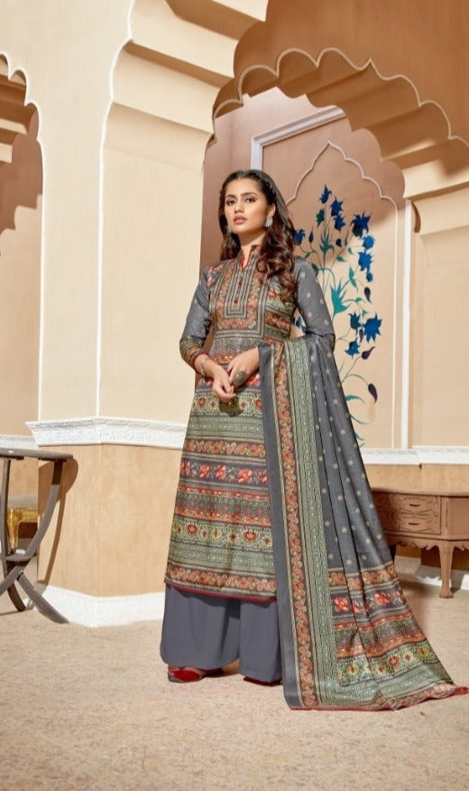 Bipson Fashion Elegance Tusser Silk Digital Printed Readymade Salwar Suits