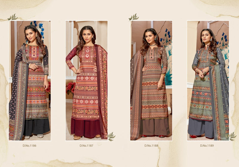 Bipson Fashion Elegance Tusser Silk Digital Printed Readymade Salwar Suits