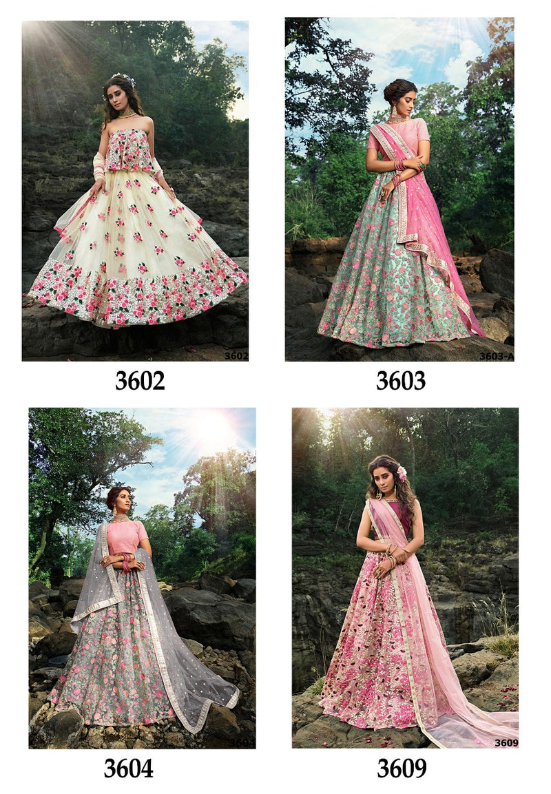 Virasat Euphoria Vol 4 Soft Net Designer Wedding Wear Designer Lehenga Choli