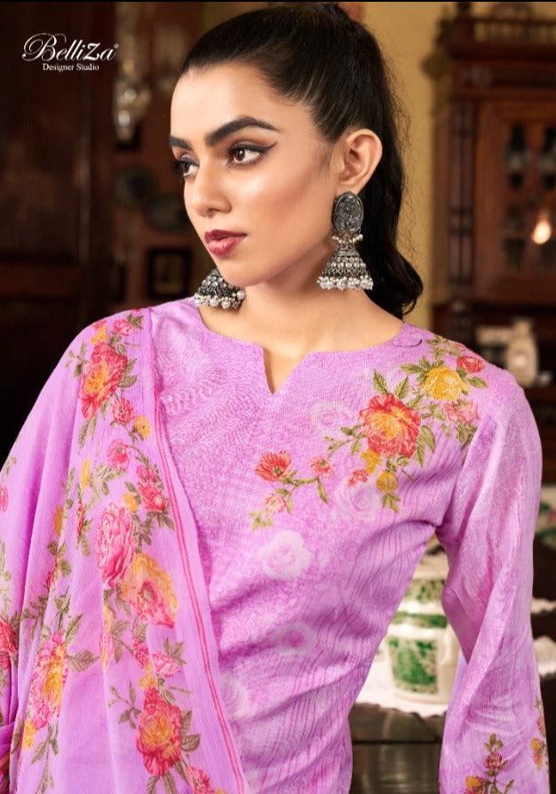 Belliza Designer Studio Eva Cotton Linen Party Wear Salwar Suits With Beautiful Digital Print