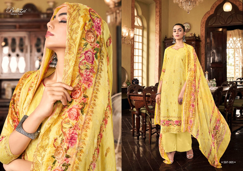 Belliza Designer Studio Eva Cotton Linen Party Wear Salwar Suits With Beautiful Digital Print