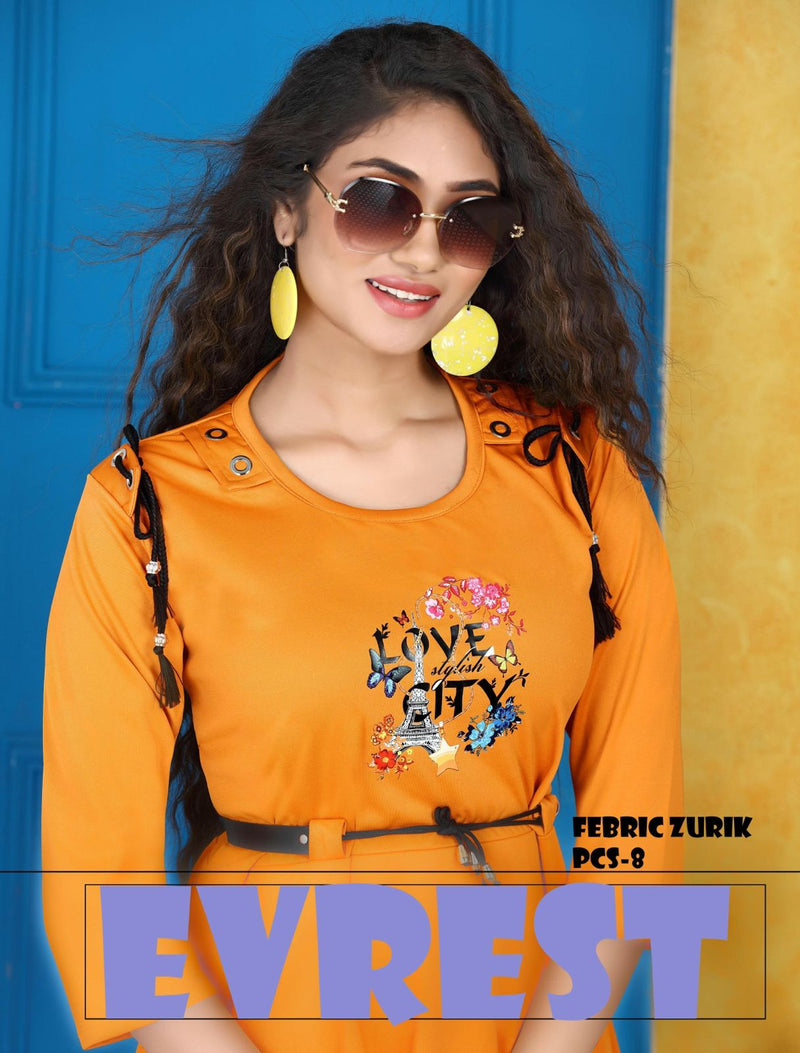 Riyaa Everest Lycra Fancy Stylish Western Wear Kurtis