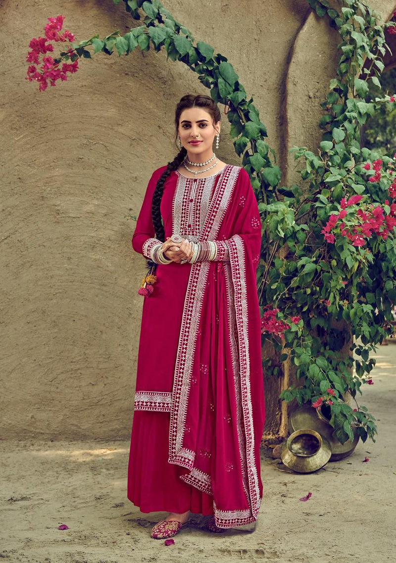 Eba Lifestyle Jasmine Georgette Heavy Embroidered Work Salwar Suits