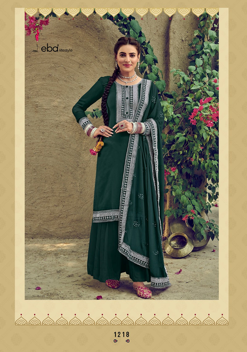 Eba Lifestyle Jasmine Pure Georgette With Heavy Embroidery Work Pakistani Style Gorgeous Look Party Wear Salwar Kameez