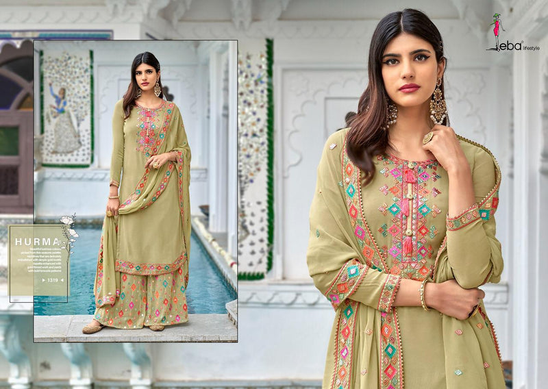 Eba Lifestyle Launch Hurma Vol 35 Fox Georgette With Embroidery Work Exclusive Designer Salwar Suits