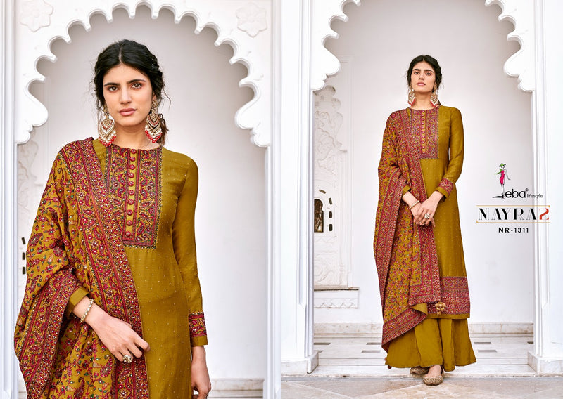Eba Lifestyle Nayra Vol 2 Viscose Silk Heavy Embroidery Work Salwar Kameez