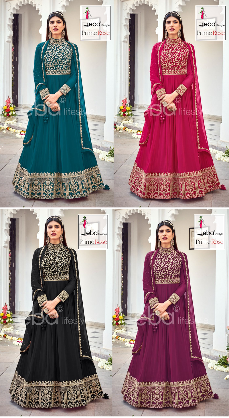Eba Lifestyle Prime Rose Vol 3 Georgette With Heavy Embroidery