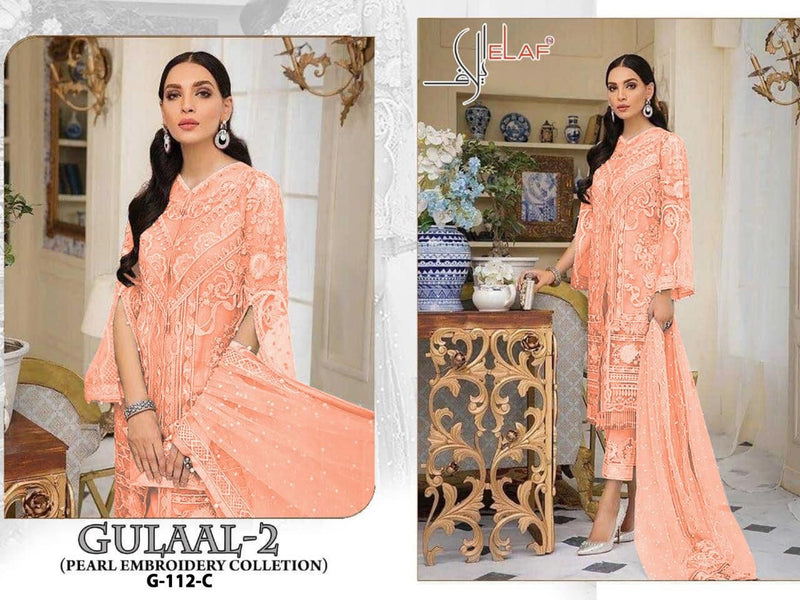 Elaf Gulaal Vol 2 Net With Heavy Sequence Embroidery Work Gorgeous Look Wedding Wear Fancy Pakistani Salwar Kameez