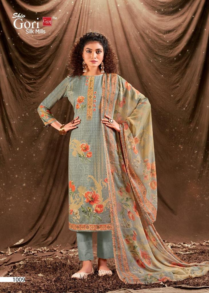 Shiv Gori Silk Mills Fab India Khadi Cotton Digital Printed Festive Wear Salwar Suits