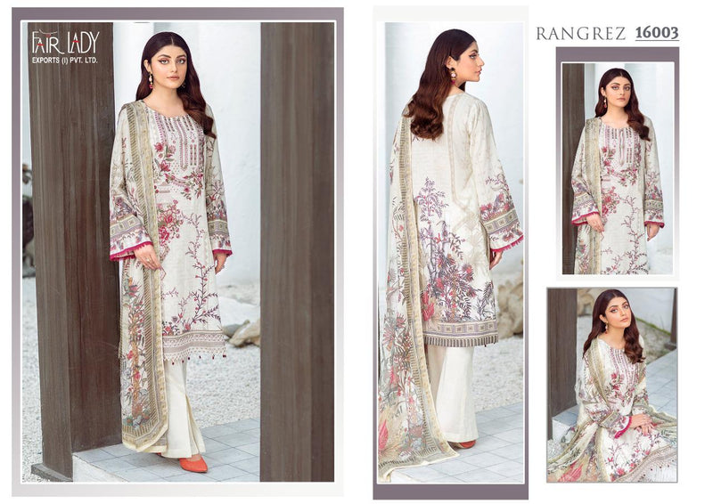 Fairlady Ramsha Rangrez Lawn Cotton Digital Print Heavy Embroidery Work Pakistani Salwar Kameez