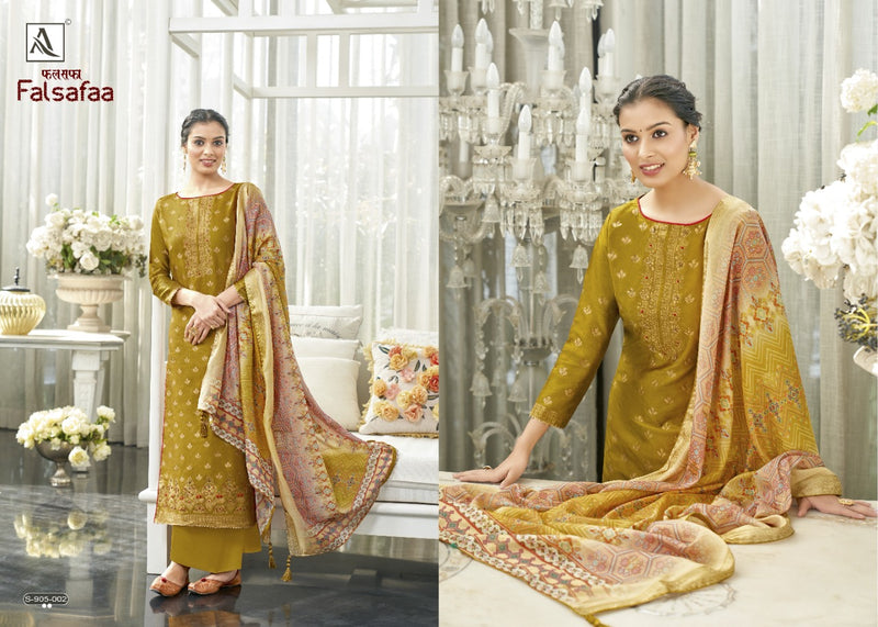 Alok Suits Falsafaa Viscose Designer Party Wear Salwar Kameez With Beautiful Embroidery Work