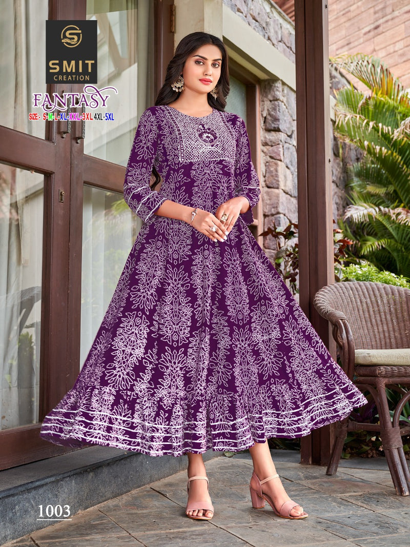 LOOKS VOL-4 BY TIPS & TOPS 101 TO 106 SERIES RAYON FANCY CASUAL KURTIS