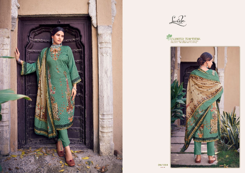 Levisha Farhna Pashmina With Fancy Work Stylish Designer Casual Look Pakistani Salwar Kameez
