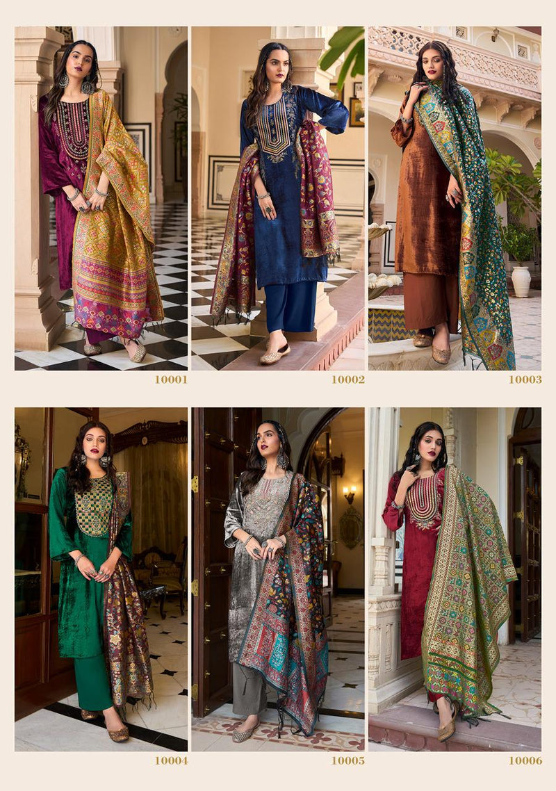Gull Jee Farhin Velvet With Beautiful Heavy Embroidery Work Stylish Designer Party Wear Salwar Kameez