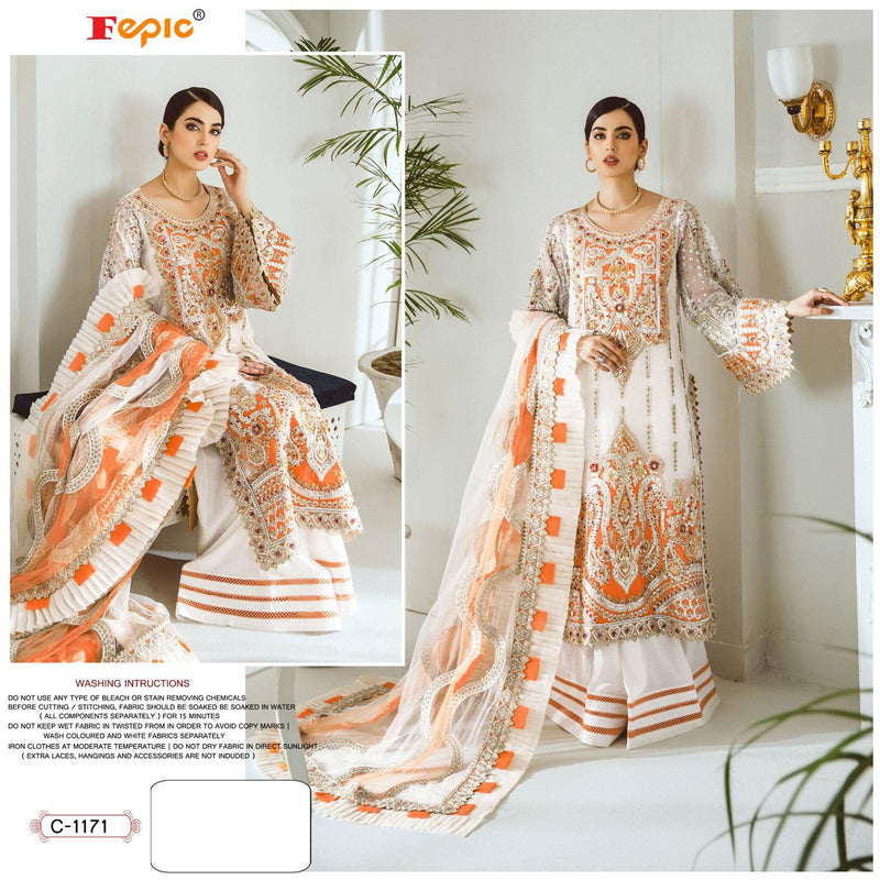 Fepic Rosemeen C 1171 Georgette With Heavy Embroidery Work Stylish Designer Fancy Pakistani Salwar Kameez