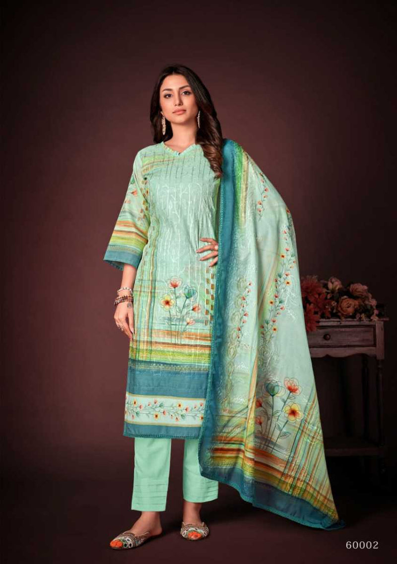 Skt Suits Ferina Vol 2 Cambric Cotton Digital Printed With Embroidery Party Wear Salwar Suits