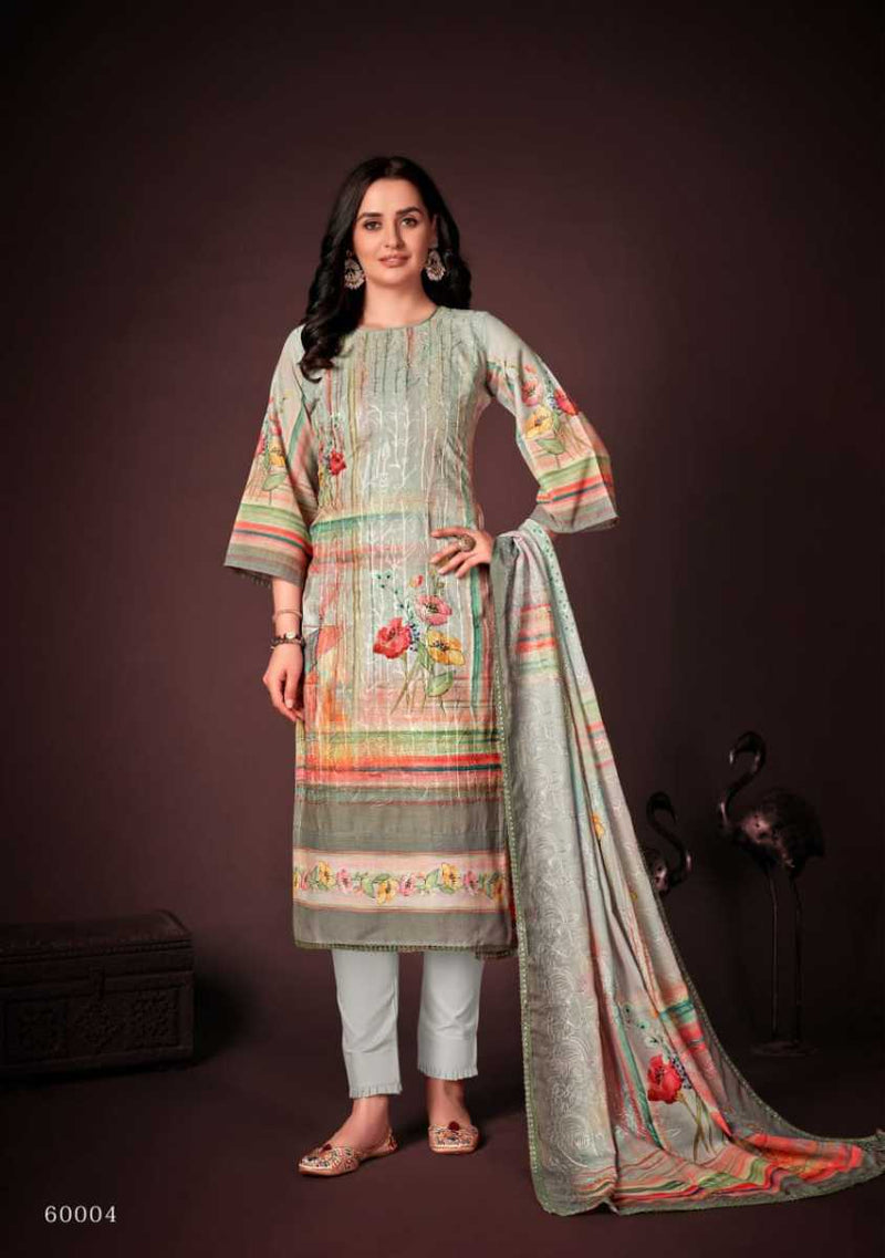 Skt Suits Ferina Vol 2 Cambric Cotton Digital Printed With Embroidery Party Wear Salwar Suits