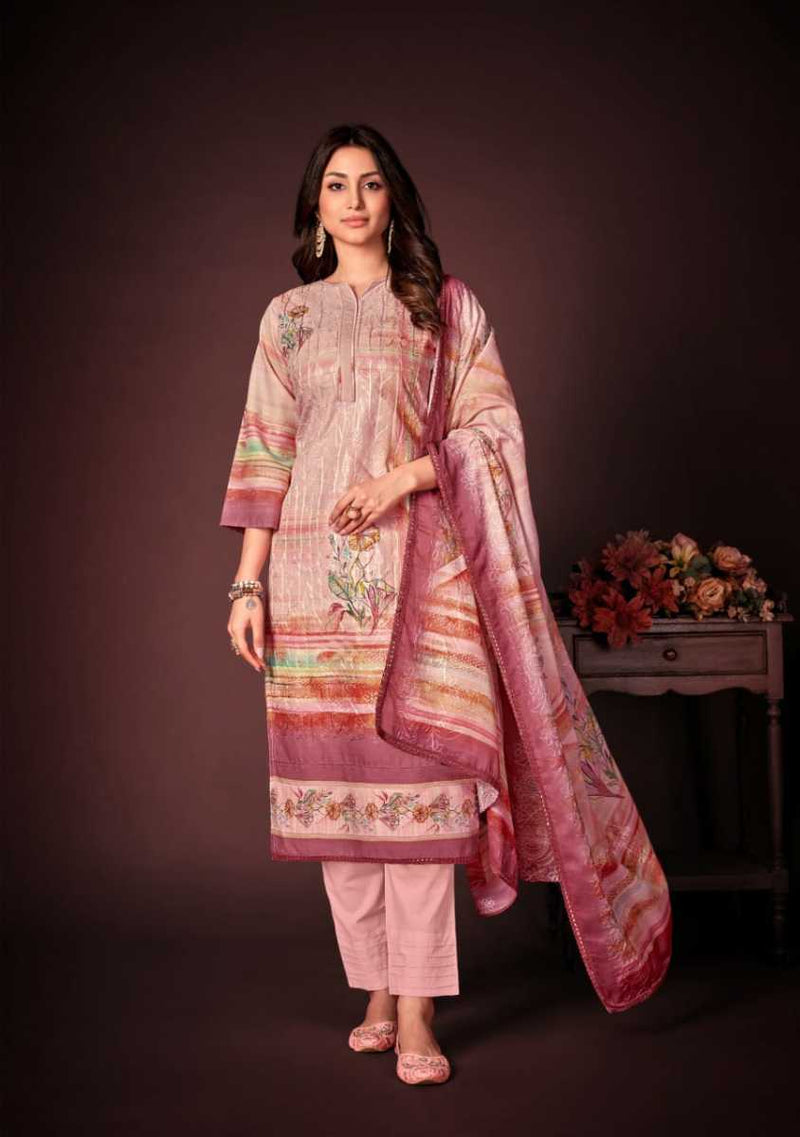 Skt Suits Ferina Vol 2 Cambric Cotton Digital Printed With Embroidery Party Wear Salwar Suits