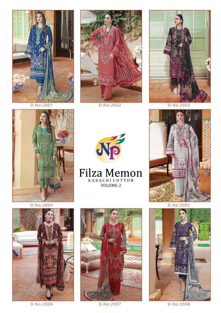 Nand Gopal Filza Memon Vol 2 Pure Cotton With Beautiful Work Stylish Designer Fancy Salwar Kameez