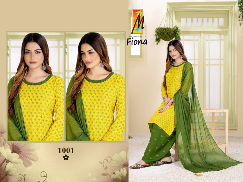 Master Fiona Rayon Printed Party Wear Ready Made Salwar Suits