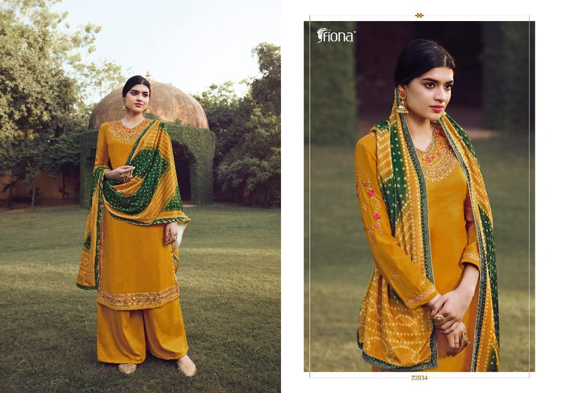 Fiona Gulfam Super With Handwork Fancy Designer Salwar Kameez In Soft Silk