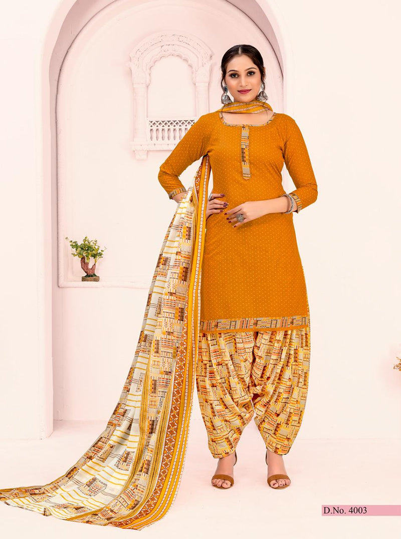 Shiv Gori Silk Mills Fiona Vol 4 Cotton Fancy Printed Festive Wear Salwar Suits