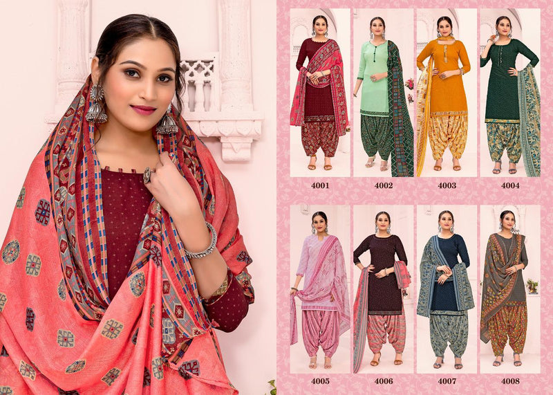 Shiv Gori Silk Mills Fiona Vol 4 Cotton Fancy Printed Festive Wear Salwar Suits