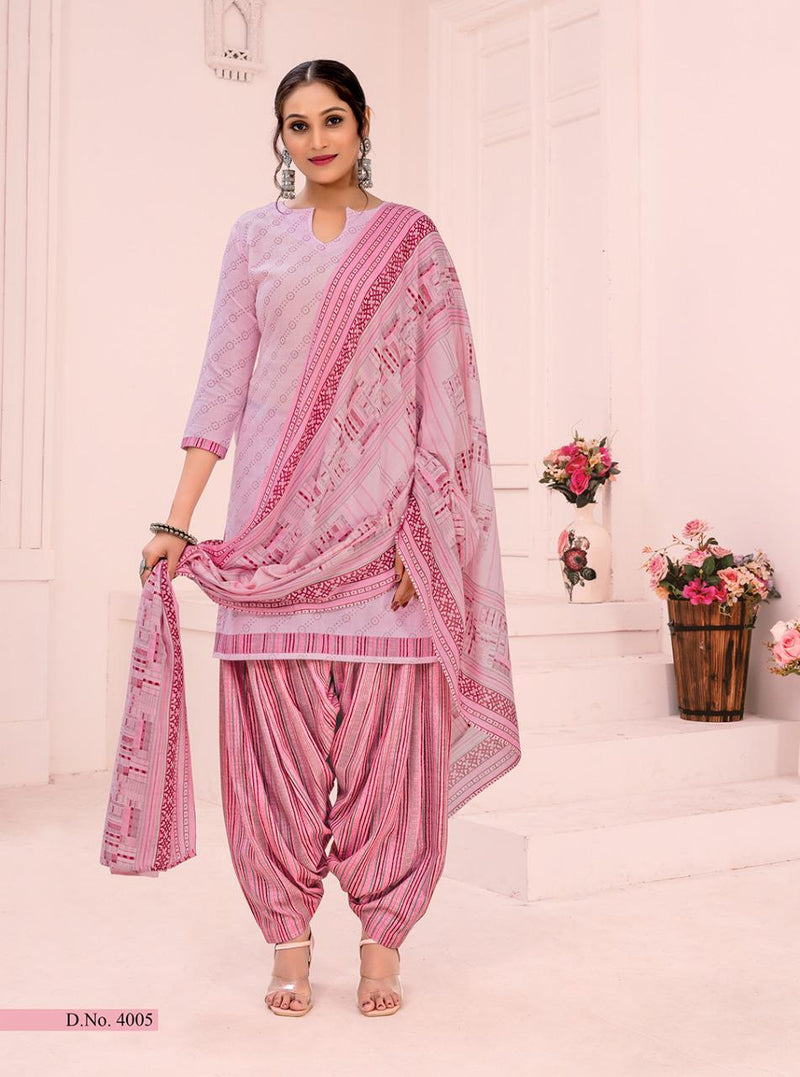 Shiv Gori Silk Mills Fiona Vol 4 Cotton Fancy Printed Festive Wear Salwar Suits