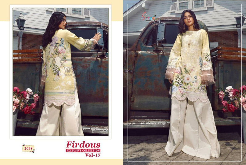 Shree Fabs Firdous Exclusive Collection Vol 17 Pure Cotton Pakistani Style Festive Wear Salwar Suits