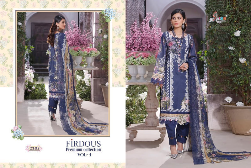 Shree Fabs Firdous Premium Collection Vol 4 Cotton Print Embroidered Pakistani Style Party Wear Salwar Kameez